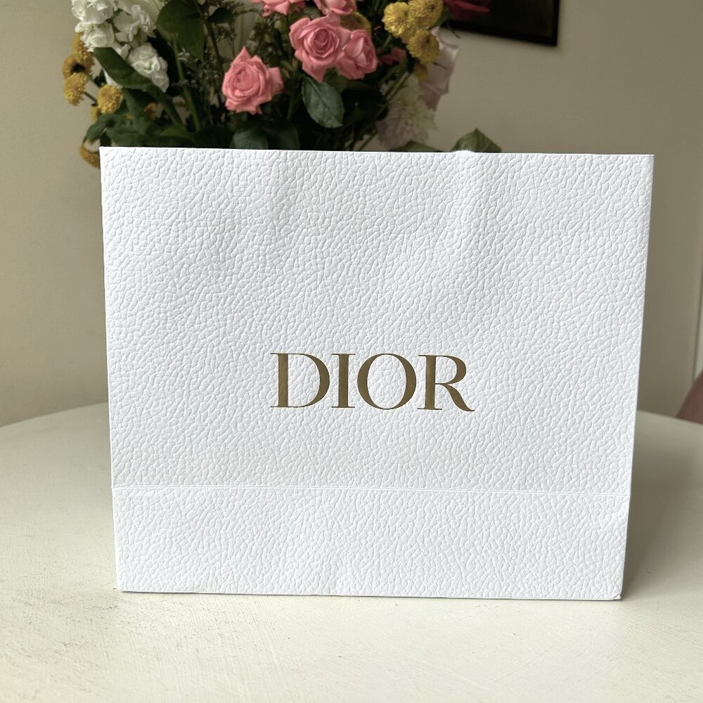 Authentic White Dior Paper Bag